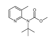 methyl tert-butyl(3-methylpyridin-2-yl)carbamate结构式