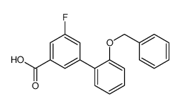 3-fluoro-5-(2-phenylmethoxyphenyl)benzoic acid结构式