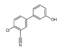 2-chloro-5-(3-hydroxyphenyl)benzonitrile结构式