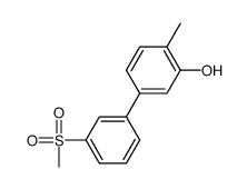 2-methyl-5-(3-methylsulfonylphenyl)phenol Structure