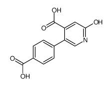 5-(4-carboxyphenyl)-2-oxo-1H-pyridine-4-carboxylic acid结构式