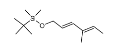 tert-Butyl-dimethyl-((2Z,4E)-4-methyl-hexa-2,4-dienyloxy)-silane结构式