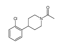 1-[4-(2-chloro-phenyl)-piperidin-1-yl]-ethanone结构式