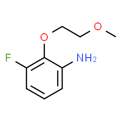 3-Fluoro-2-(2-methoxyethoxy)aniline结构式