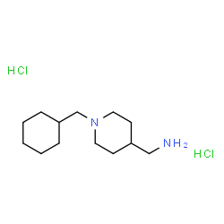 [1-(Cyclohexylmethyl)piperidin-4-yl]methanamine dihydrochloride Structure