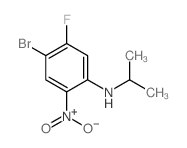 4-溴-5-氟-N-异丙基-2-硝基苯胺结构式