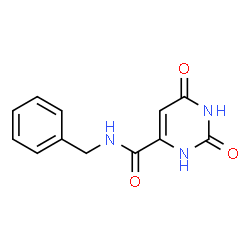 4-Pyrimidinecarboxamide, 1,2,3,6-tetrahydro-2,6-dioxo-N-(phenylmethyl)- structure