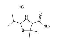 2-isopropyl-5,5-dimethyl-thiazolidine-4-carboxylic acid amide, hydrochloride Structure