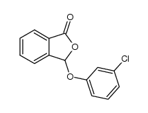 3-(3-chlorophenoxy)isobenzofuran-1(3H)-one Structure