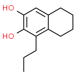 2,3-Naphthalenediol, 5,6,7,8-tetrahydro-1-propyl- (6CI) structure