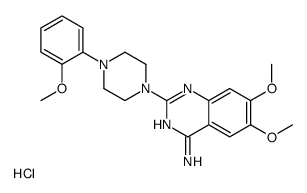 6,7-dimethoxy-2-[4-(2-methoxyphenyl)piperazin-1-yl]quinazolin-4-amine,hydrochloride结构式