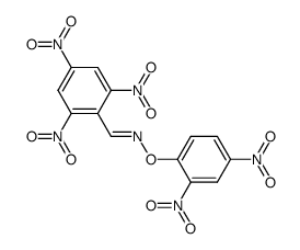 (E)-2,4,6-trinitrobenzaldehyde O-(2,4-dinitrophenyl) oxime Structure