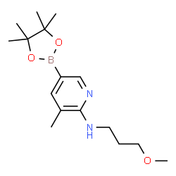 N-(3-Methoxypropyl)-3-Methyl-5-(4,4,5,5-tetramethyl-1,3,2-dioxaborolan-2-yl)pyridin-2-amine structure