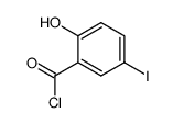 2-hydroxy-5-iodobenzoyl chloride结构式