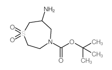 6-氨基-1,4-硫氮杂烷-4-羧酸叔丁酯1,1-二氧化物结构式