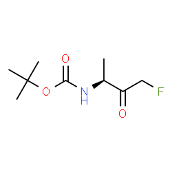 Carbamic acid, (3-fluoro-1-methyl-2-oxopropyl)-, 1,1-dimethylethyl ester, (S)-结构式