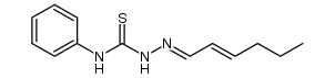 2-(E)-hex-2-enylidene-N-phenylhydrazinecarbothioamide Structure