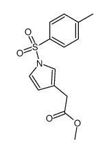 N-tosyl-(1H-pyrrol-3-yl)acetic acid methyl ester结构式