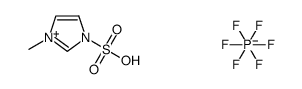 3-methyl-1-sulfonic acid imidazolium hexafluorophosphate(V) Structure