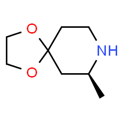 (7S)-7-甲基-1,4-二氧杂-8-氮杂螺 [4.5]癸烷结构式