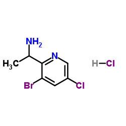 1-(3-溴-5-氯吡啶-2-基)乙胺盐酸盐结构式
