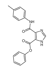 phenyl 4-(p-tolylcarbamoyl)-1H-imidazole-5-carboxylate Structure