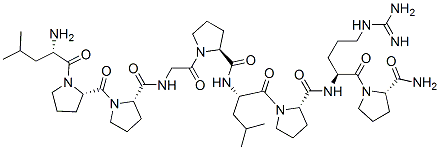 leucyl-prolyl-prolyl-glycyl-prolyl-leucyl-prolyl-arginyl-prolinamide结构式