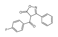 4-(4-fluorobenzoyl)-3-phenyl-4H-1,2-oxazol-5-one结构式
