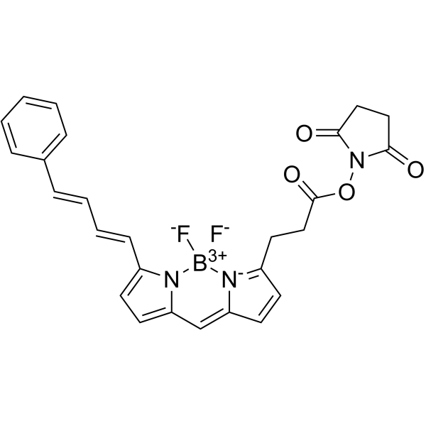 BODIPY-581/591 NHS ester Structure