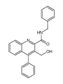 N-benzyl-3-hydroxymethyl-4-phenylquinoline-2-carboxamide Structure