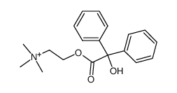 Benzilyl choline Structure