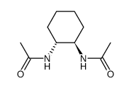 trans-Diacetamido-(1R,2R)-(-)-1,2-cyclohexane结构式