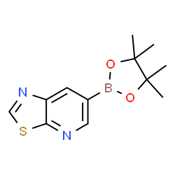 6-(4,4,5,5-Tetramethyl-1,3,2-dioxaborolan-2-yl)thiazolo[5,4-b]pyridine Structure