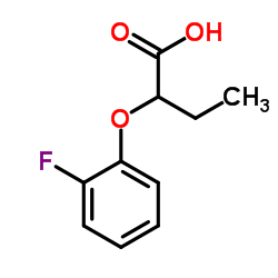 2-(2-Fluorophenoxy)butanoic acid结构式