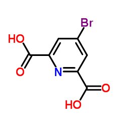 4-Bromo-2,6-pyridinedicarboxylic acid structure