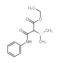 Sulfonium, dimethyl-, 1-(ethoxycarbonyl)-2-oxo-2-(phenylamino)ethylide结构式