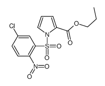 propyl 1-(5-chloro-2-nitrophenyl)sulfonylpyrrole-2-carboxylate Structure
