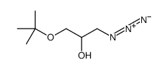 1-azido-3-[(2-methylpropan-2-yl)oxy]propan-2-ol结构式