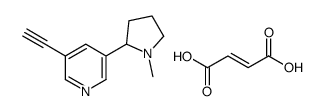 (E)-but-2-enedioic acid,3-ethynyl-5-(1-methylpyrrolidin-2-yl)pyridine Structure