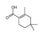 2,4,4-Trimethyl-1-cyclohexene-1-carboxylic acid structure