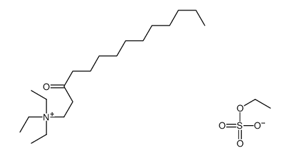 triethyl[2-lauroylethyl]ammonium ethyl sulphate结构式