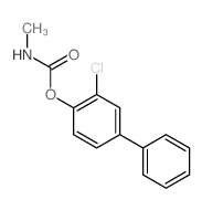 [1,1'-Biphenyl]-4-ol,3-chloro-, 4-(N-methylcarbamate) structure