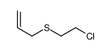 Allyl 2-chloroethyl sulfide Structure