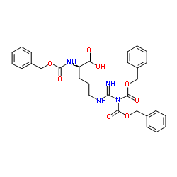 Z-D-Arg(Z)2-OH structure