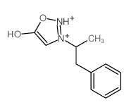 3-(1-phenylpropan-2-yl)-1-oxa-2-aza-3-azoniacyclopent-3-en-5-one Structure