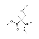 methyl 4-bromo-2-(methylcarboxy)-2-methylpent-4-enoate Structure