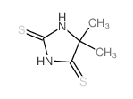 2,4-Imidazolidinedithione, 5,5-dimethyl- Structure