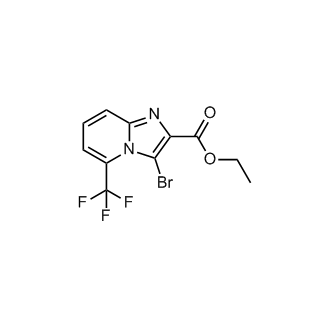 Ethyl 3-bromo-5-(trifluoromethyl)imidazo[1,2-a]pyridine-2-carboxylate Structure