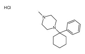 1-methyl-4-(1-phenylcyclohexyl)piperazine,hydrochloride结构式