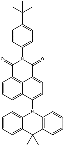 2-(4-(tert-butyl)phenyl)-6-(9,9-dimethylacridin-10(9H)-yl)-1H-benzo[de]isoquinoline-1,3(2H)-dione Structure